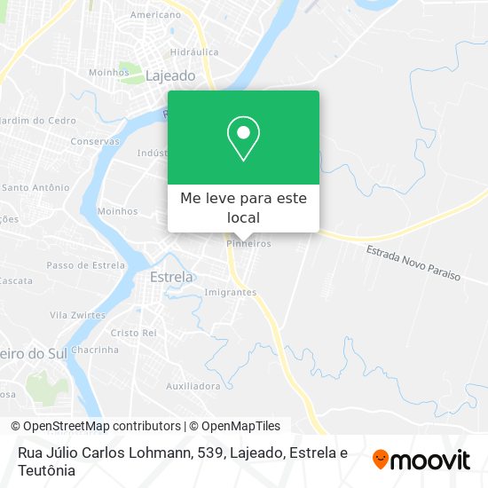 Rua Júlio Carlos Lohmann, 539 mapa