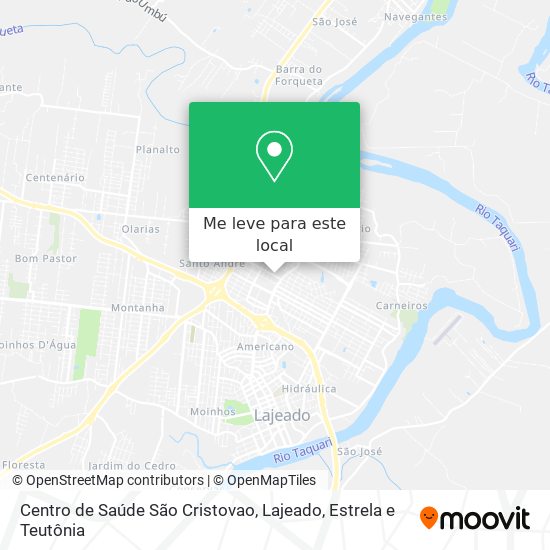 Centro de Saúde São Cristovao mapa