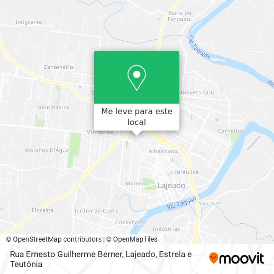 Rua Ernesto Guilherme Berner mapa