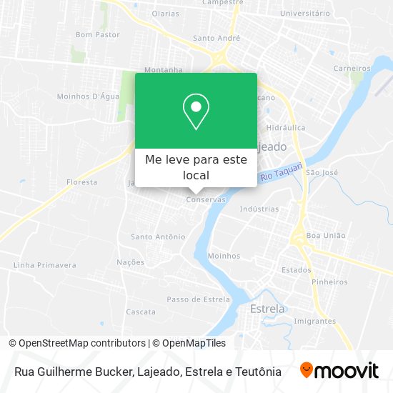 Rua Guilherme Bucker mapa