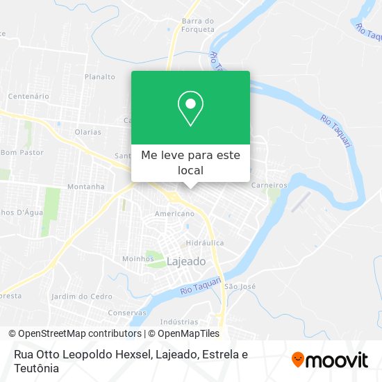 Rua Otto Leopoldo Hexsel mapa