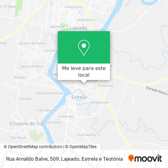Rua Arnaldo Balve, 509 mapa