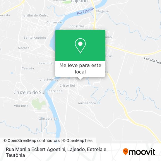 Rua Marília Eckert Agostini mapa