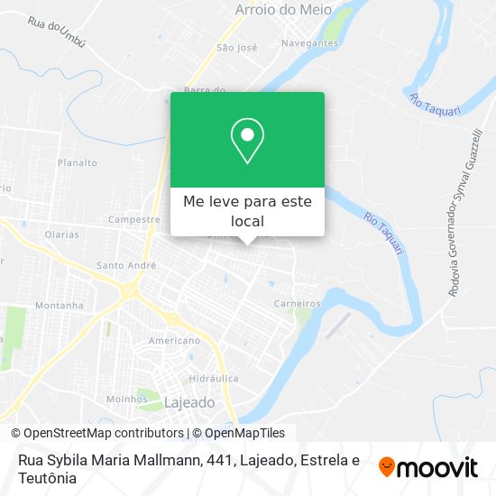 Rua Sybila Maria Mallmann, 441 mapa