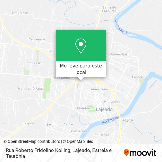 Rua Roberto Fridolino Kolling mapa