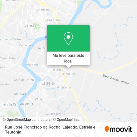 Rua José Francisco da Rocha mapa
