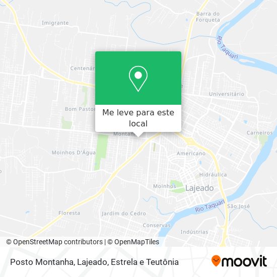 Posto Montanha mapa