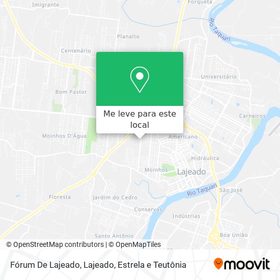 Fórum De Lajeado mapa