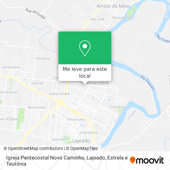 Igreja Pentecostal Novo Caminho mapa