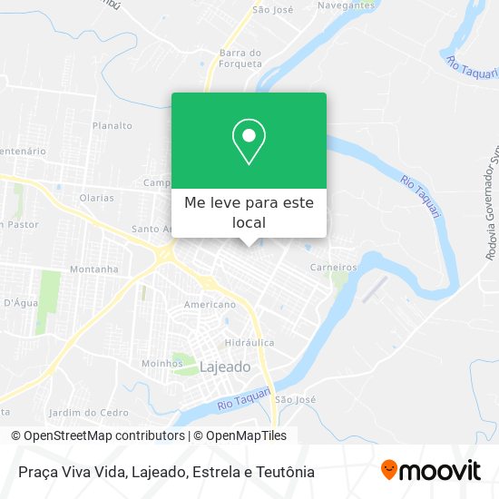 Praça Viva Vida mapa