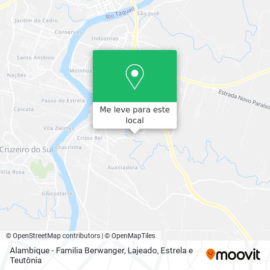 Alambique - Familia Berwanger mapa