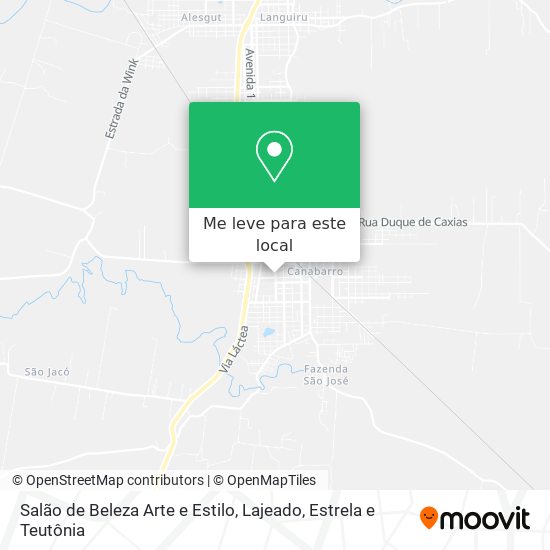 Salão de Beleza Arte e Estilo mapa