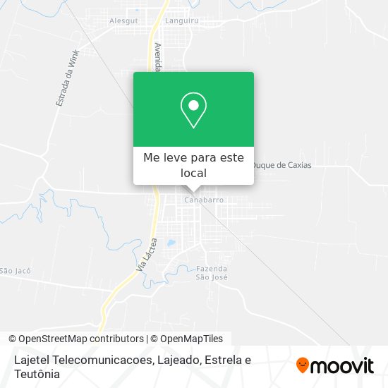 Lajetel Telecomunicacoes mapa