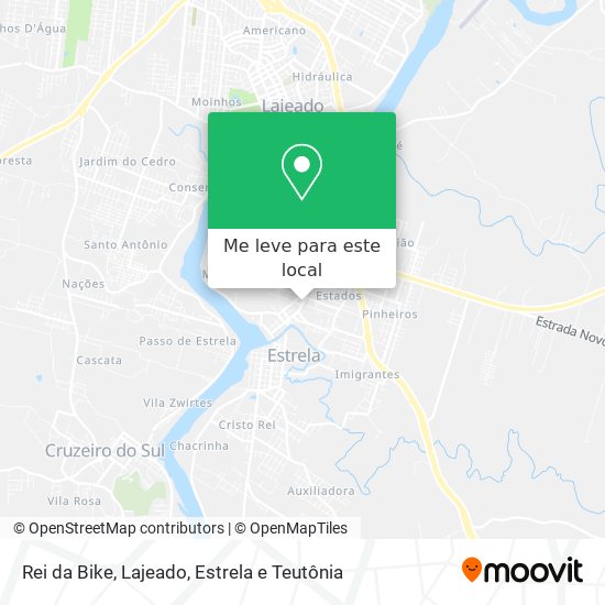 Rei da Bike mapa