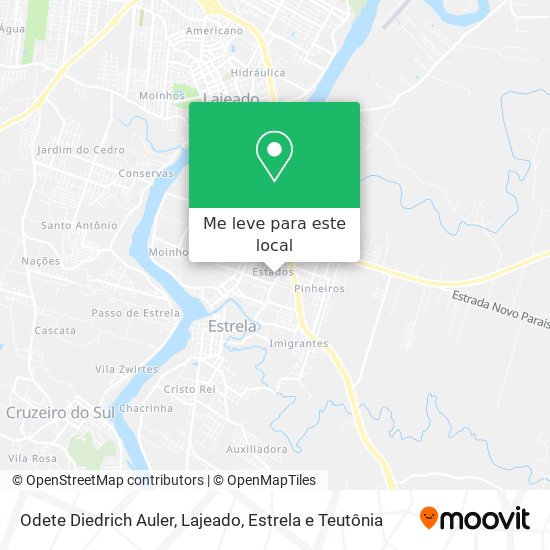 Odete Diedrich Auler mapa
