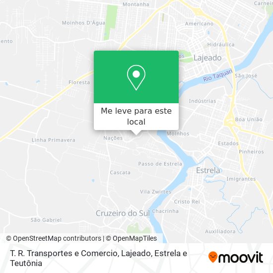 T. R. Transportes e Comercio mapa