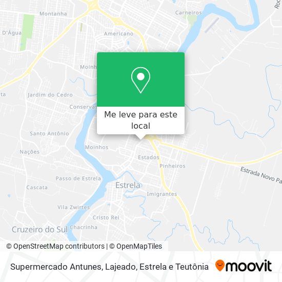 Supermercado Antunes mapa