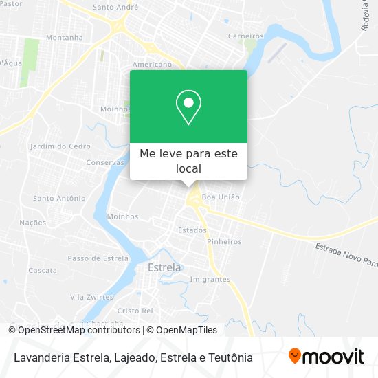 Lavanderia Estrela mapa