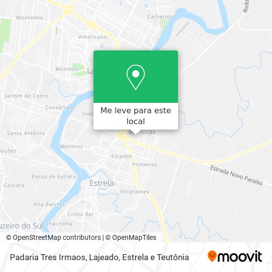 Padaria Tres Irmaos mapa