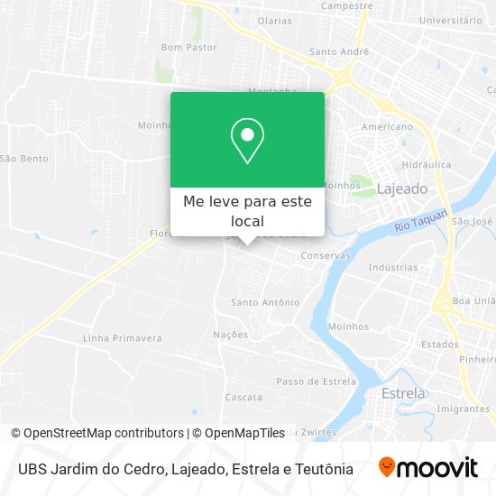 UBS Jardim do Cedro mapa