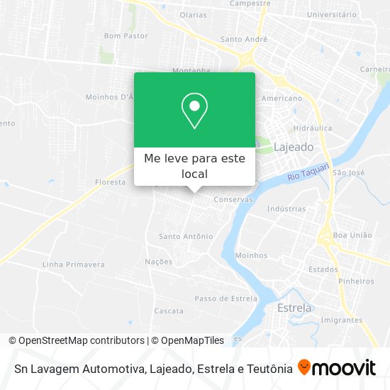Sn Lavagem Automotiva mapa