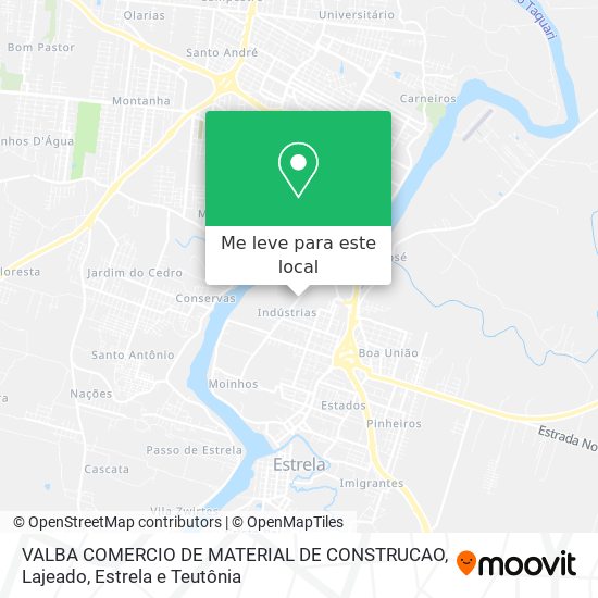 VALBA COMERCIO DE MATERIAL DE CONSTRUCAO mapa