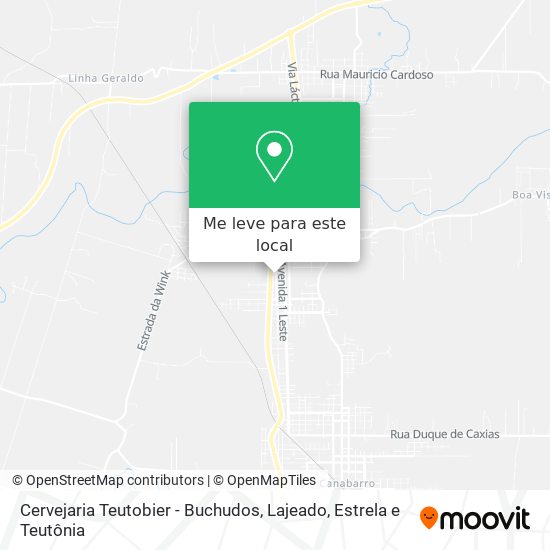 Cervejaria Teutobier - Buchudos mapa