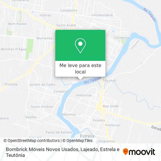 Bombrick Móveis Novos Usados mapa