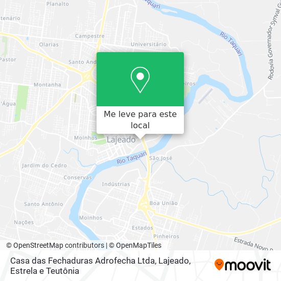 Casa das Fechaduras Adrofecha Ltda mapa