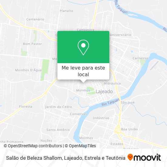 Salão de Beleza Shallom mapa