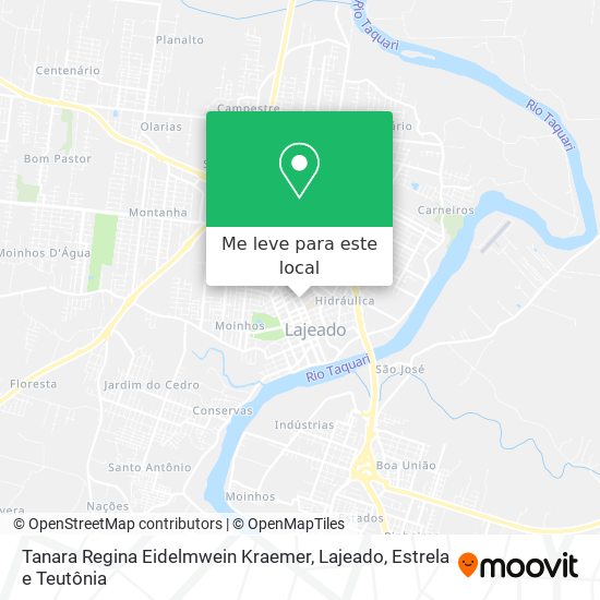 Tanara Regina Eidelmwein Kraemer mapa