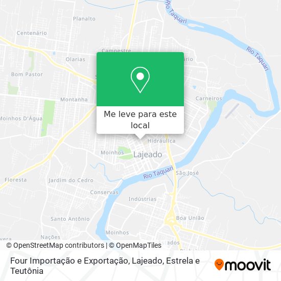 Four Importação e Exportação mapa