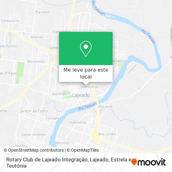 Rotary Club de Lajeado Integração mapa