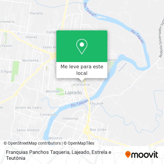Franquias Panchos Taqueria mapa