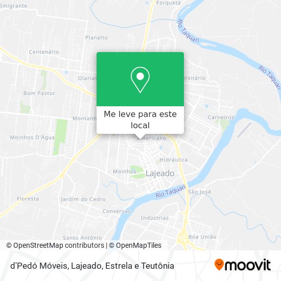 d'Pedó Móveis mapa