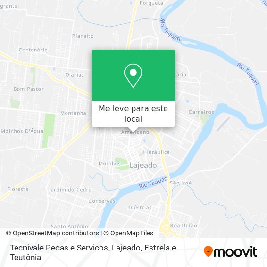 Tecnivale Pecas e Servicos mapa