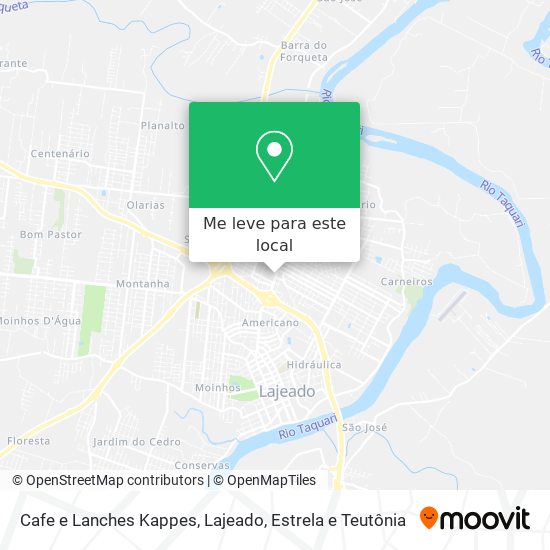 Cafe e Lanches Kappes mapa