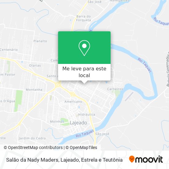 Salão da Nady Maders mapa
