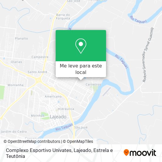 Complexo Esportivo Univates mapa