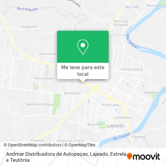 Andmar Distribuidora de Autopeças mapa