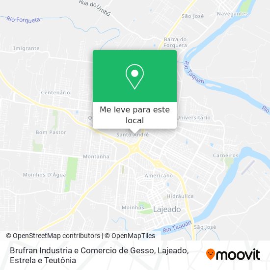 Brufran Industria e Comercio de Gesso mapa