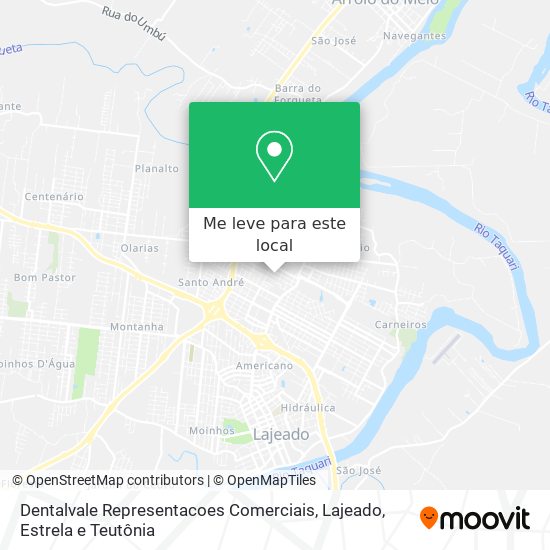 Dentalvale Representacoes Comerciais mapa