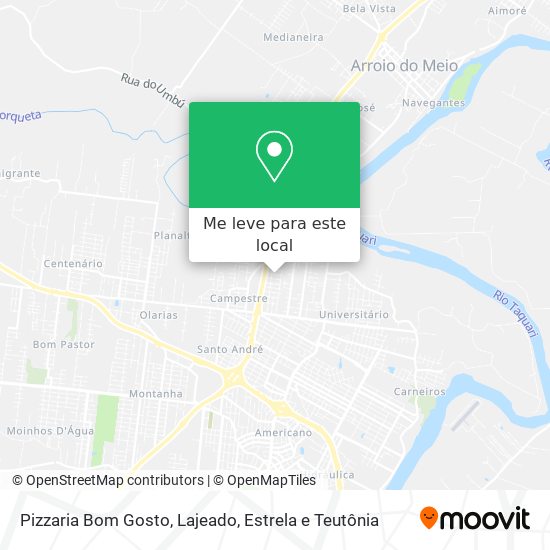 Pizzaria Bom Gosto mapa