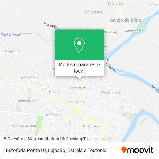 Estofaria Ponto10 mapa