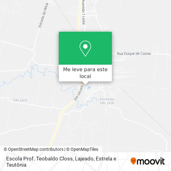 Escola Prof. Teobaldo Closs mapa