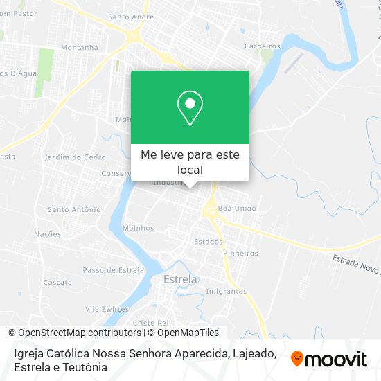 Igreja Católica Nossa Senhora Aparecida mapa