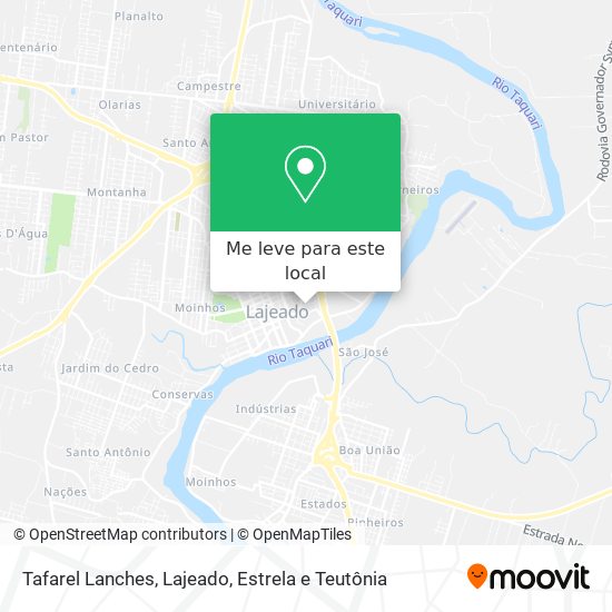 Tafarel Lanches mapa
