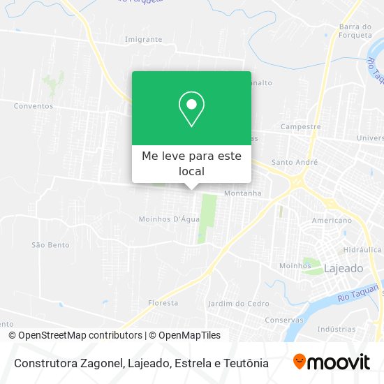 Construtora Zagonel mapa