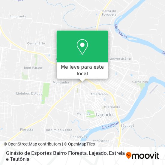 Ginásio de Esportes Bairro Floresta mapa