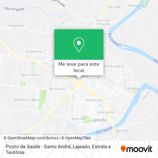 Posto de Saúde - Santo André mapa